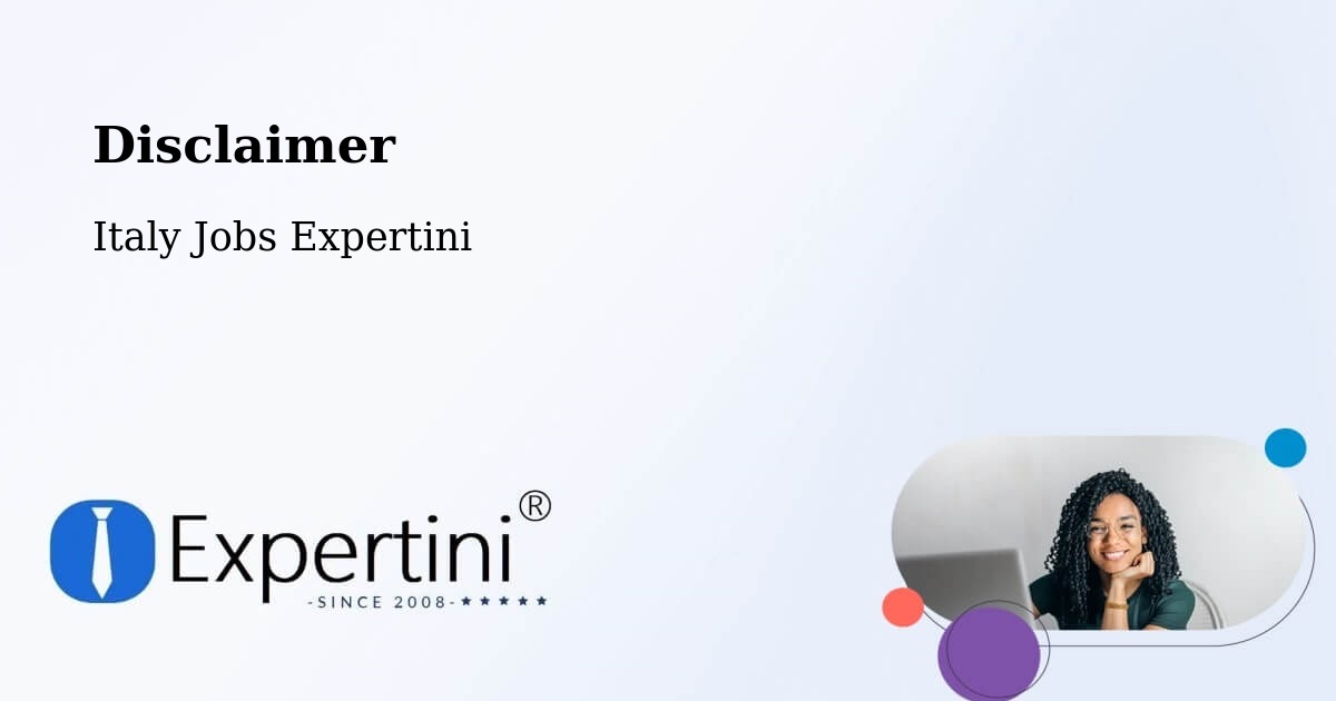 Disclaimer – Pitelli - Italy Jobs Expertini