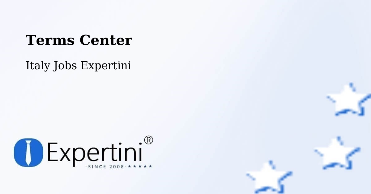 Terms of Service – Pitelli - Italy Jobs Expertini